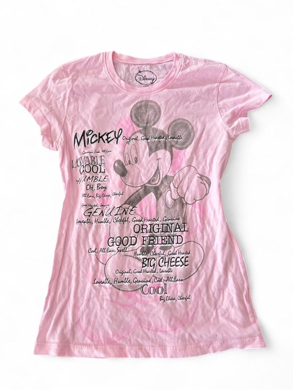 Disney Women’s Mickey Mouse Pink Graphic Tee